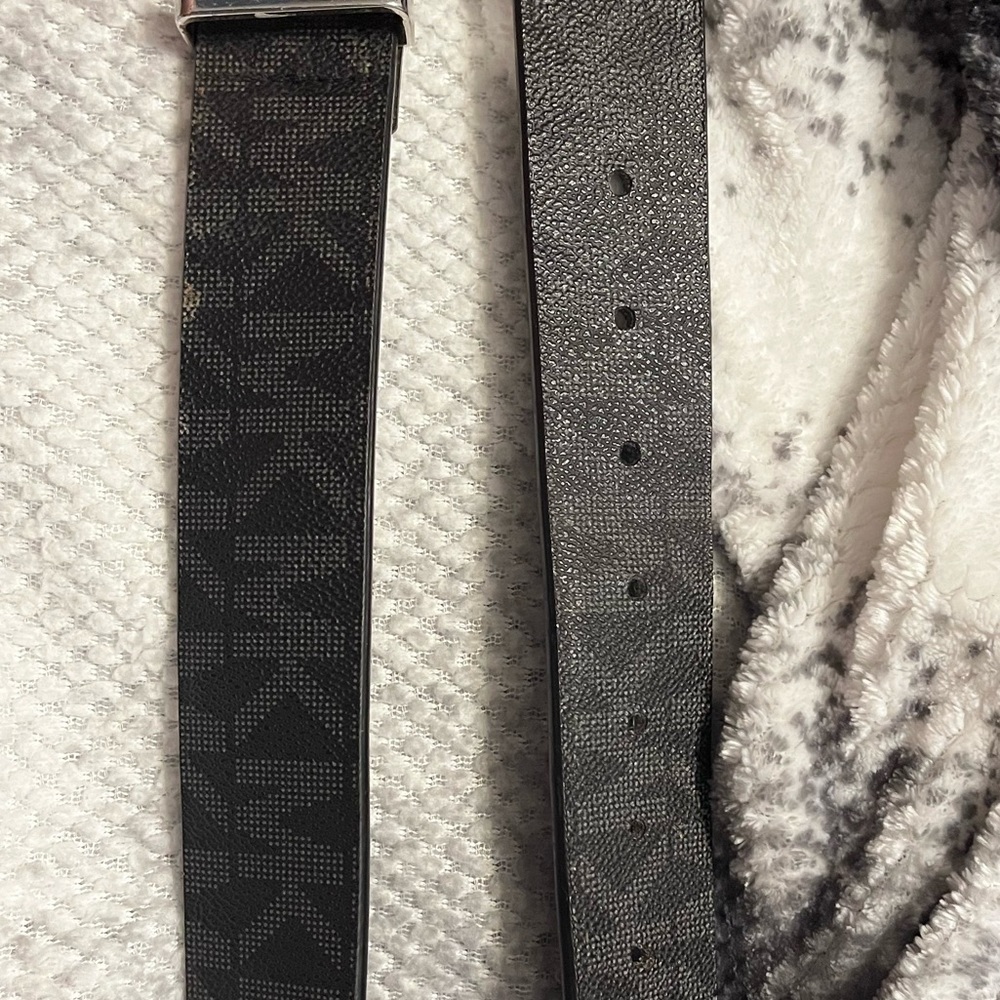 Michael Kors Monogram Black Belt